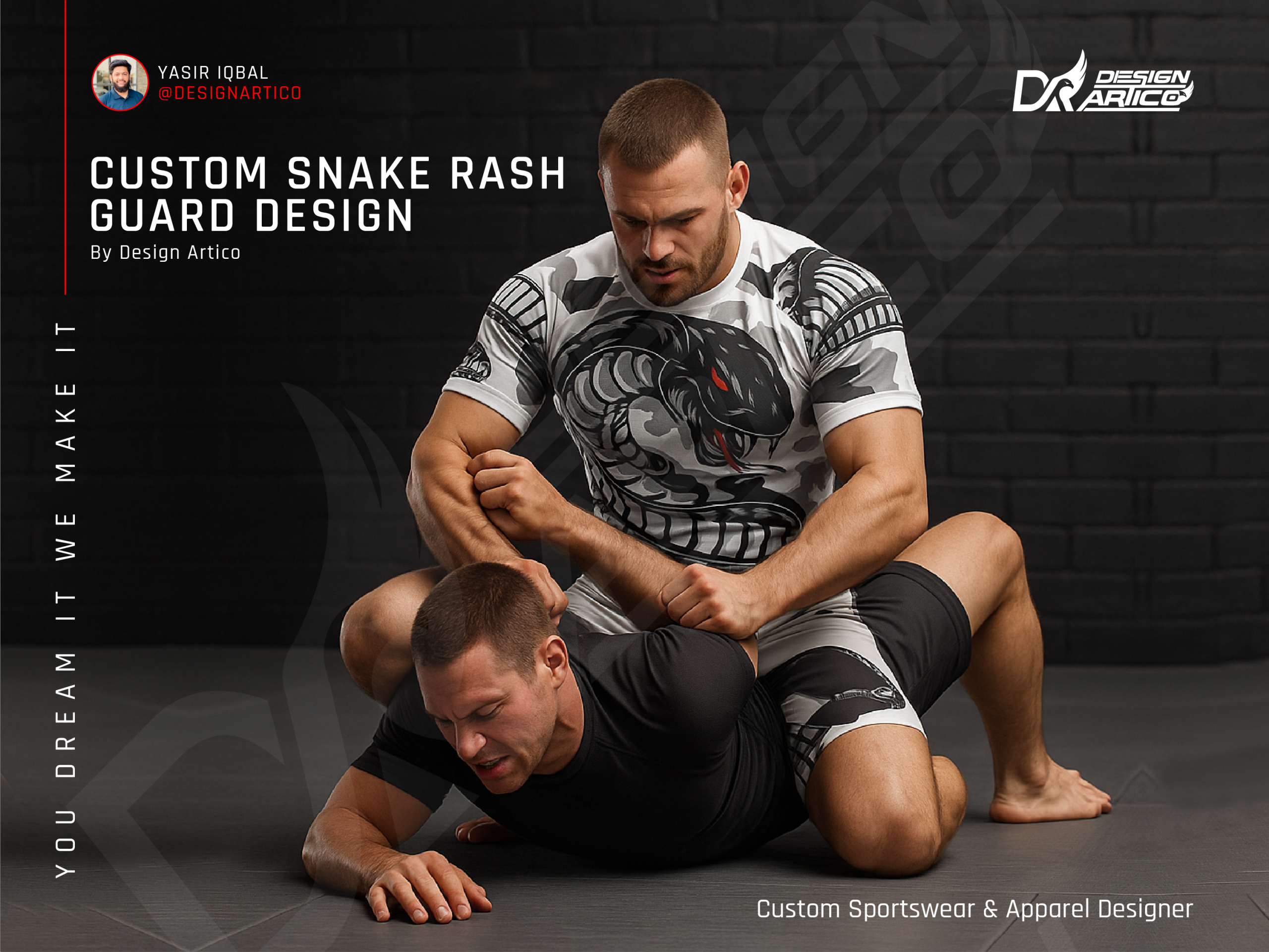 Venom Snake Sportswear Design – Sublimation Ready